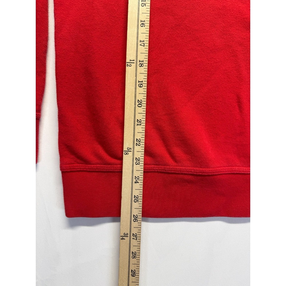 Nike Flowery Branch Basketball Sweatshirt Mens Medium Red Fleece Lined Swoosh - Picture 5 of 8